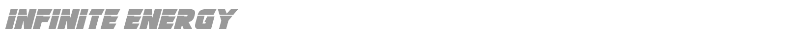 Infinite Energy font preview